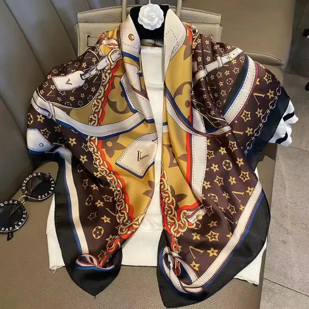 Foulard en soie 90 de luxe lég - Silk Tie Striped avis et prix