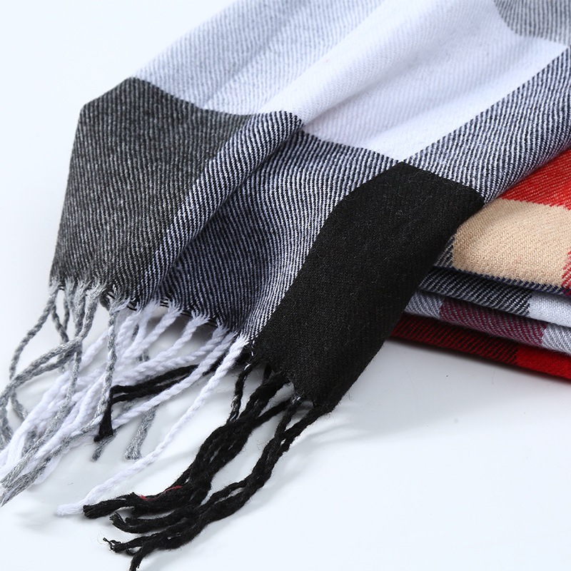 Hiver hommes écharpe Plaid ray - Muffler Men Wool avis et prix