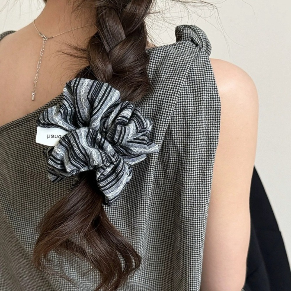 2025 corée mode rayure cheveux - Silk Tie Striped avis et prix