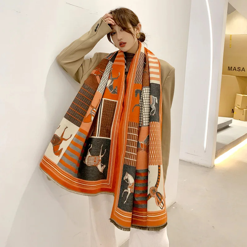 Écharpe de luxe en cachemire p - Woven Scarf Blanket avis et prix