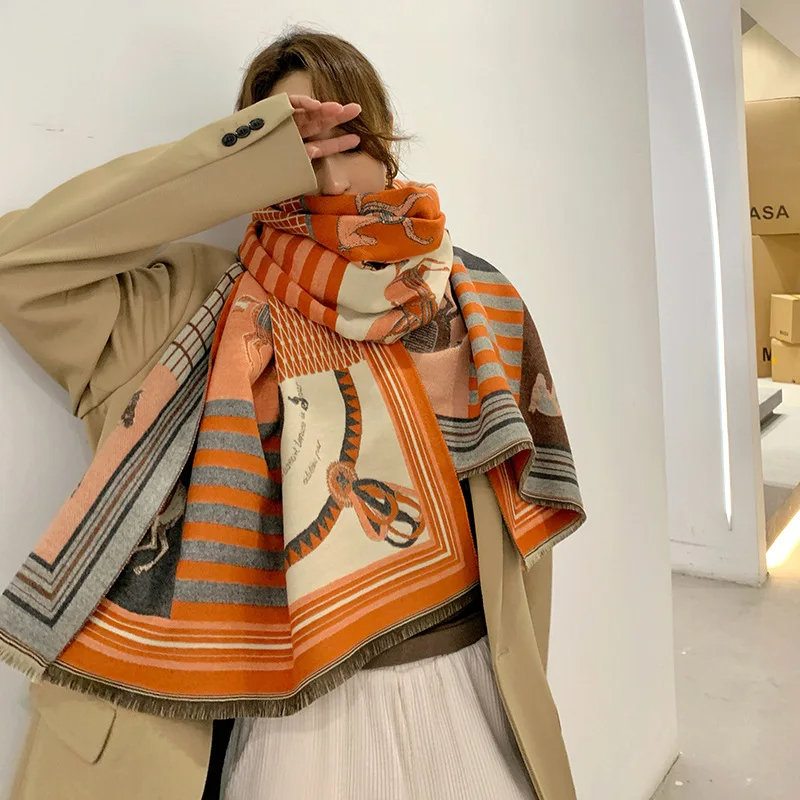 Écharpe de luxe en cachemire p - Woven Scarf Blanket avis et prix