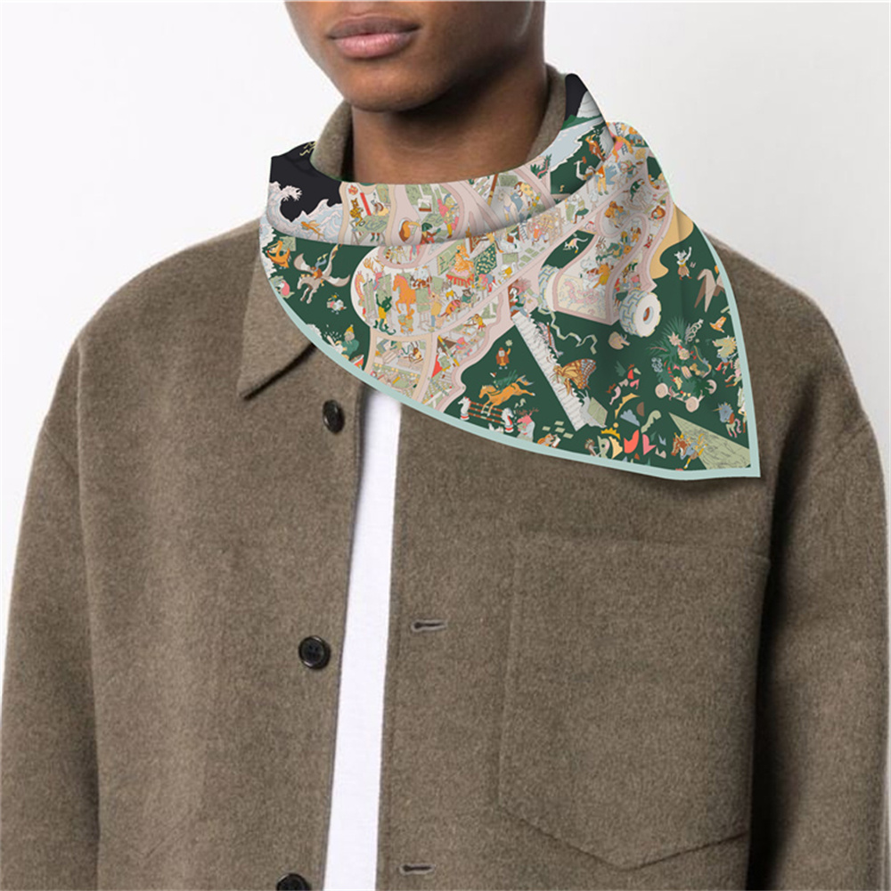 Foulard en soie sergé femme mo - Scarf Silk Square avis et prix