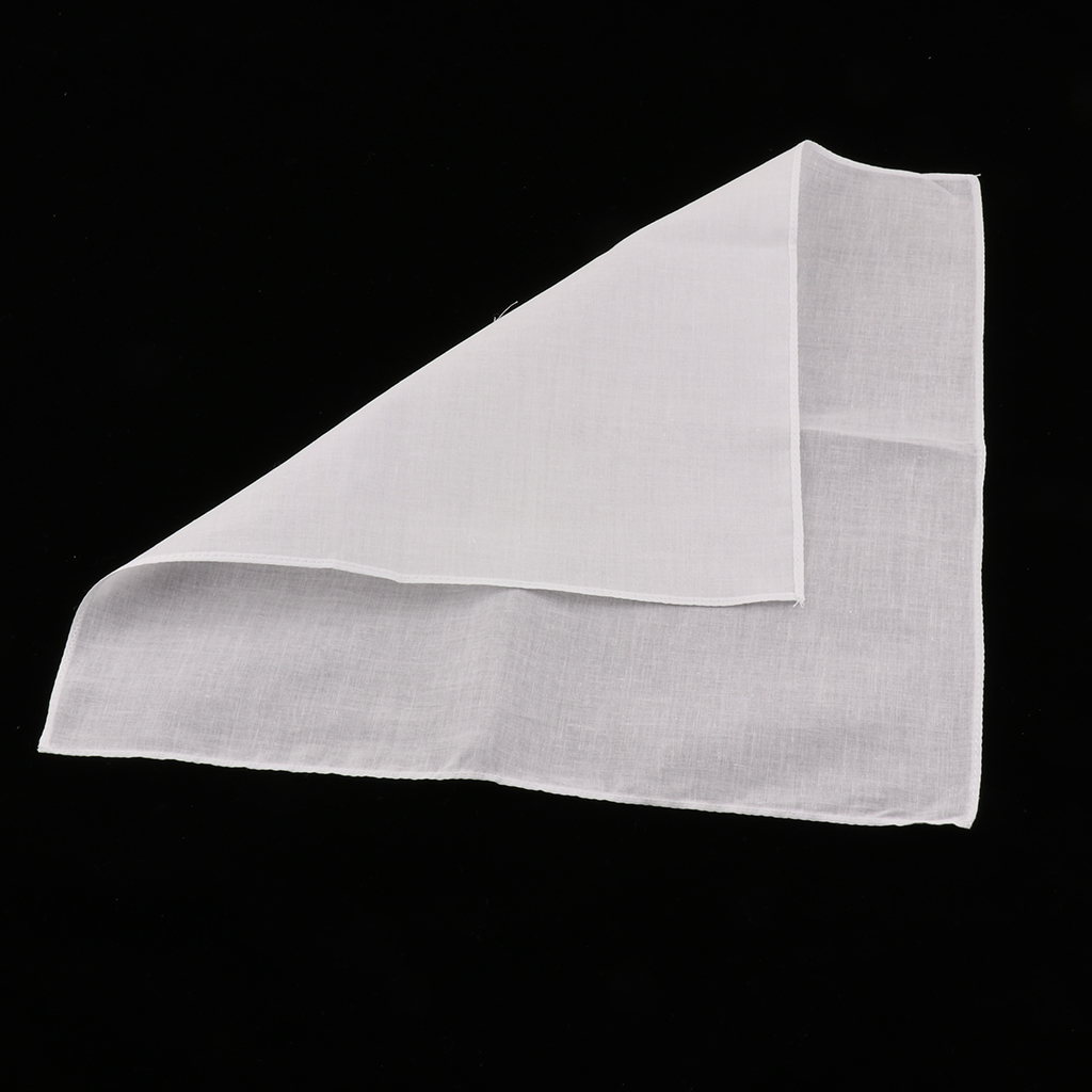 Mouchoirs blancs en coton uni  - Handkerchief Cotton Men avis et prix