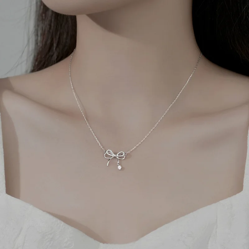 Collier pendentif brillant en  - Tie Clip Silver avis et prix