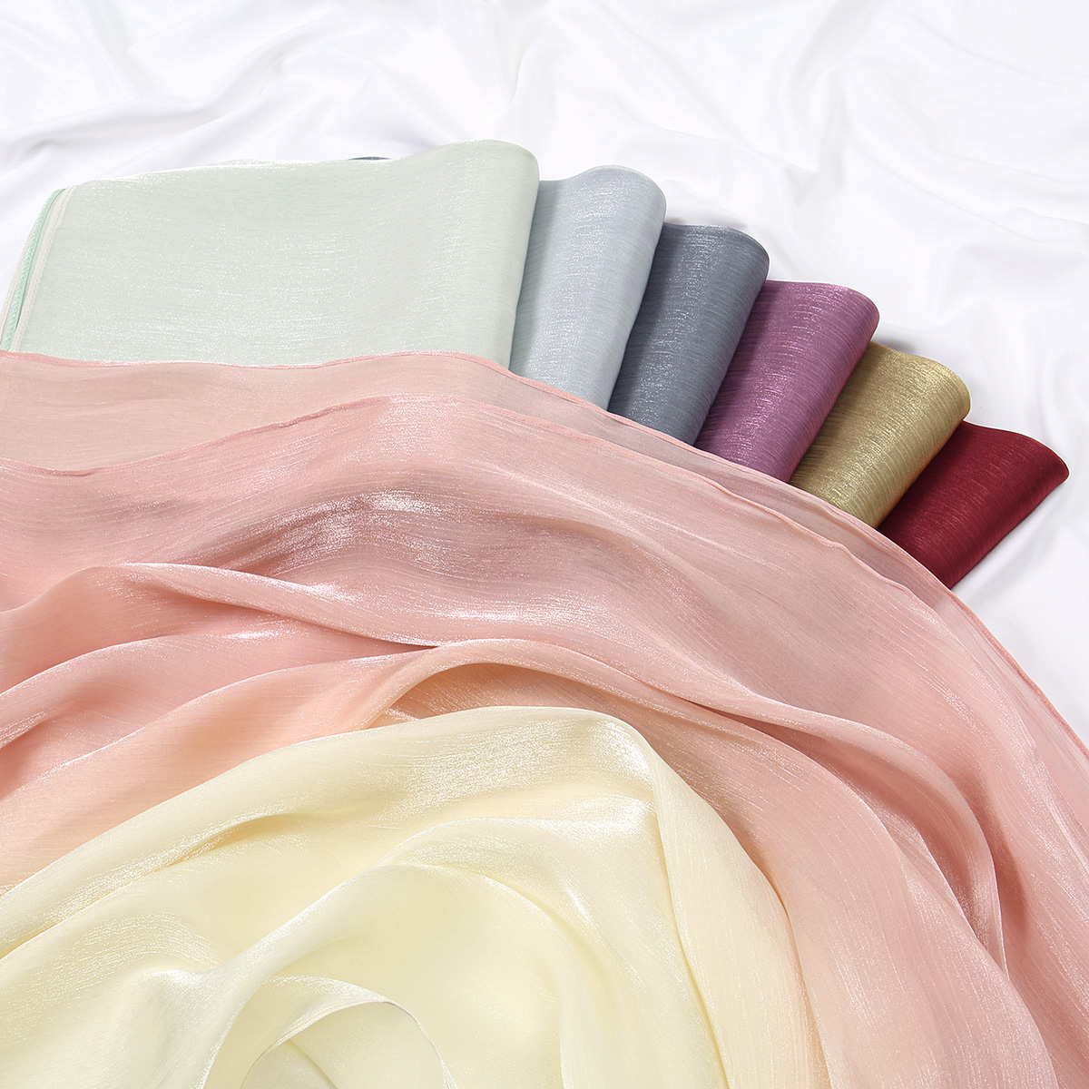 Foulard Hijab en soie scintill - Head Wrap Turban avis et prix