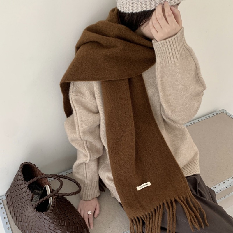 Version coréenne Chic solide g - Muffler Men Wool avis et prix