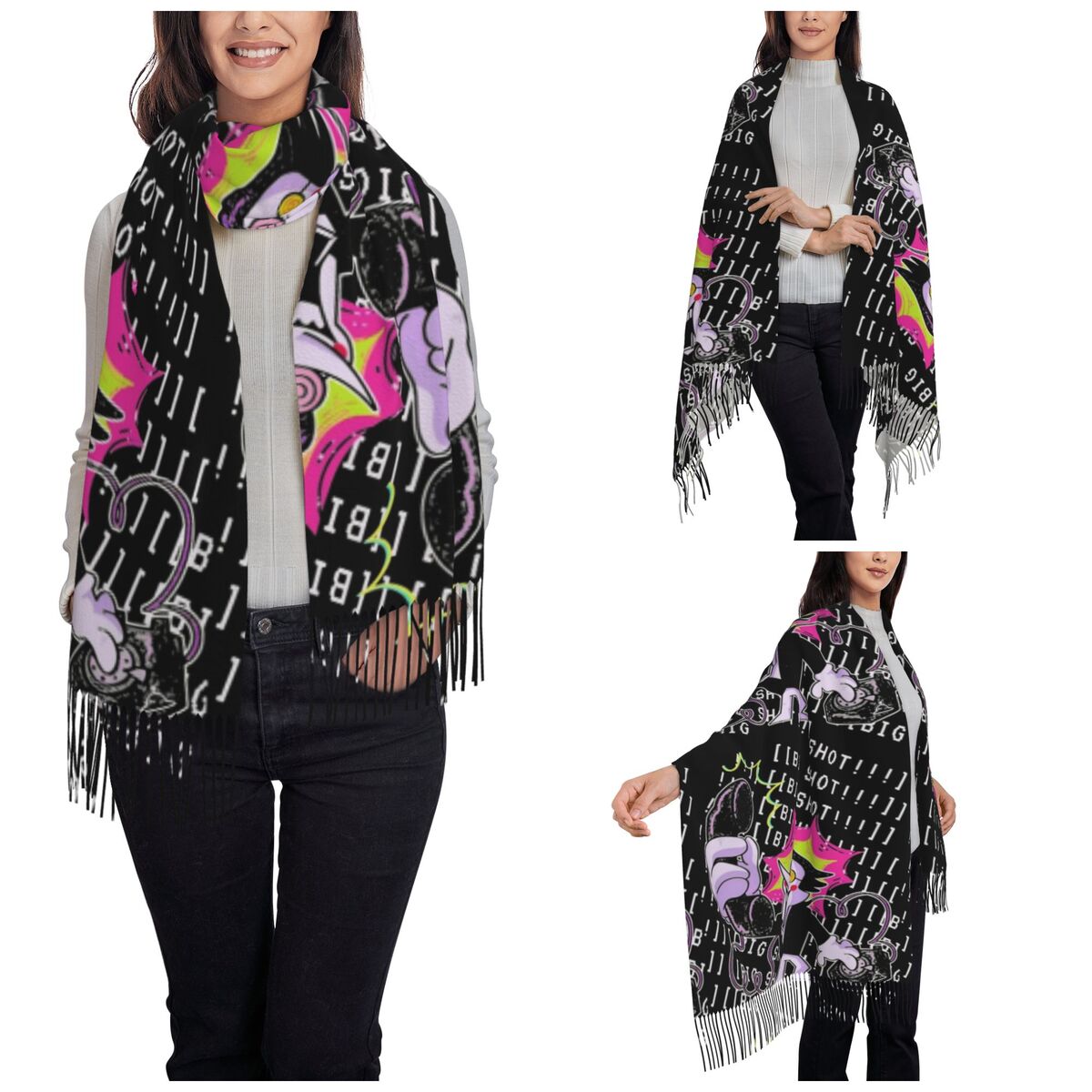 Deltarune Châle pour femme hiv - Pashmina Wrap Large avis et prix