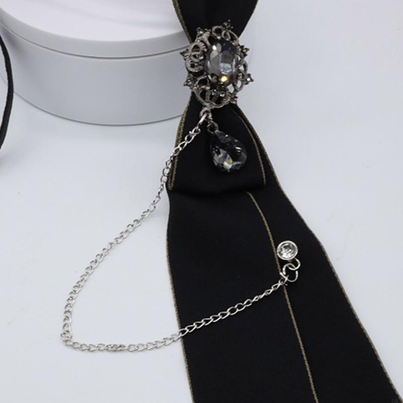 Cravate gothique avec chaîne e - Bow Tie Pre Tied avis et prix