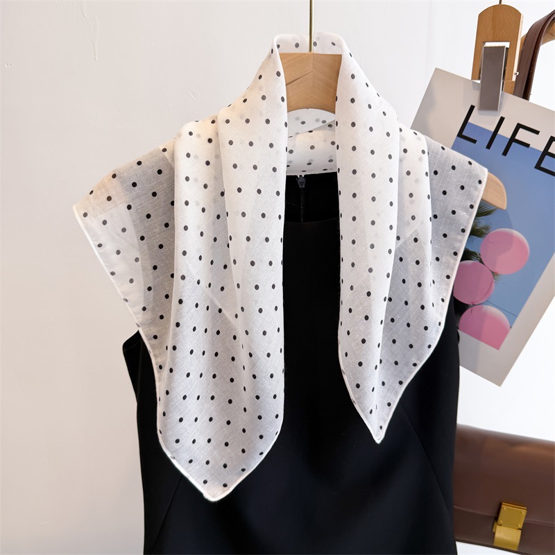 Foulard carré en coton et lin  - Bandana Cotton avis et prix