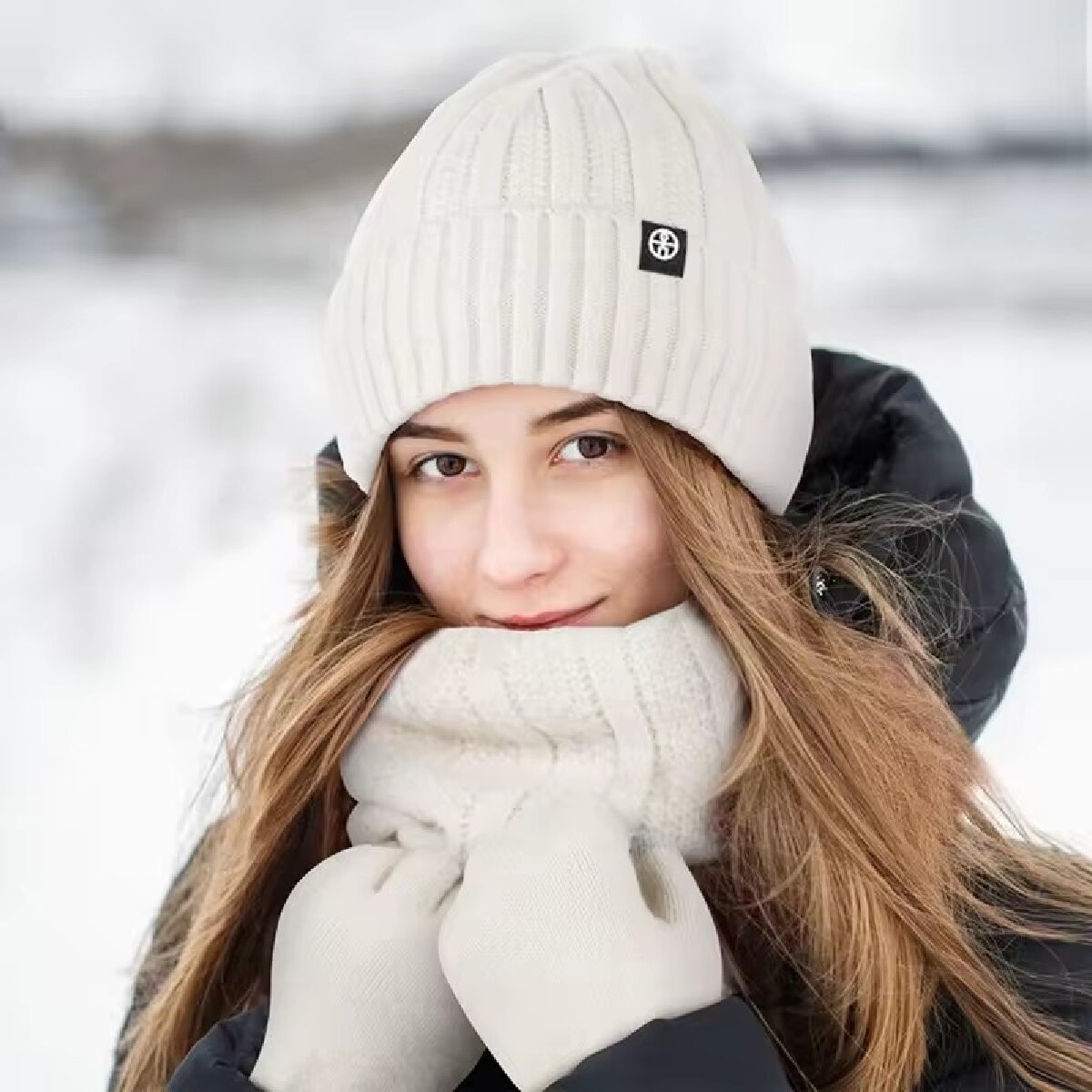 3 pièces hiver bonnet chapeau  - Muffler Men Wool avis et prix