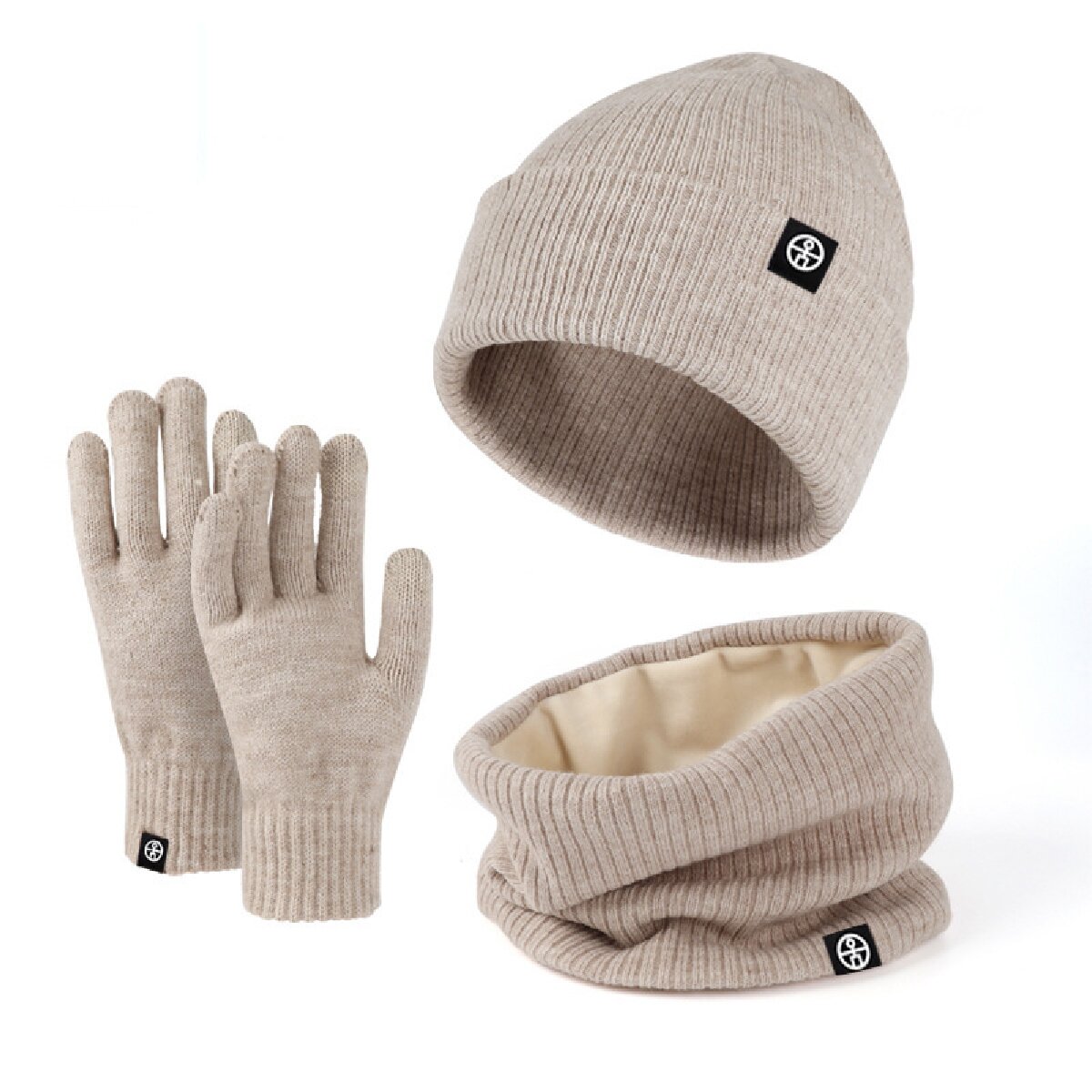 3 pièces hiver bonnet chapeau  - Muffler Men Wool avis et prix