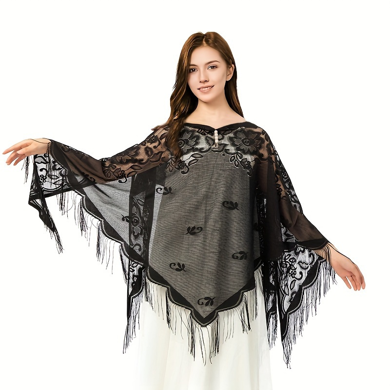 Châle en Dentelle Brodée pour  - Stole Wedding Shawl avis et prix