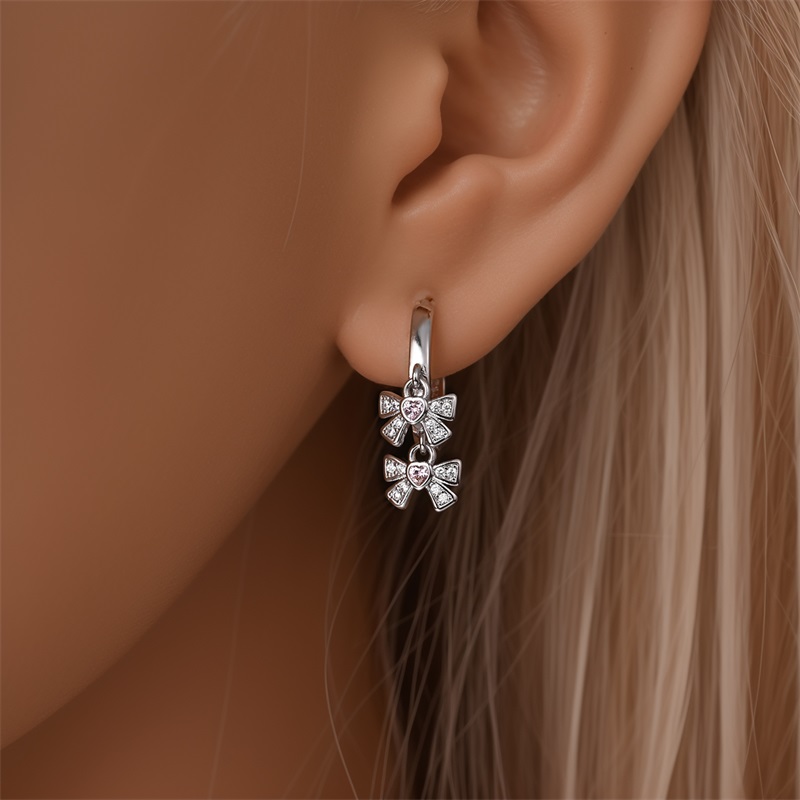 Nouvelles Boucles d'Oreilles F - Tie Clip Silver avis et prix