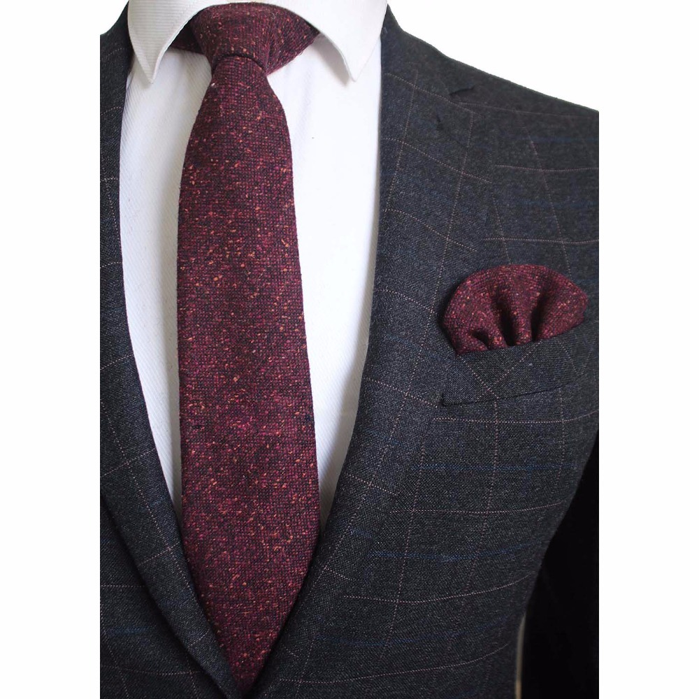 Ricnais 8 cm laine cravate sol - Handkerchief Cotton Men avis et prix