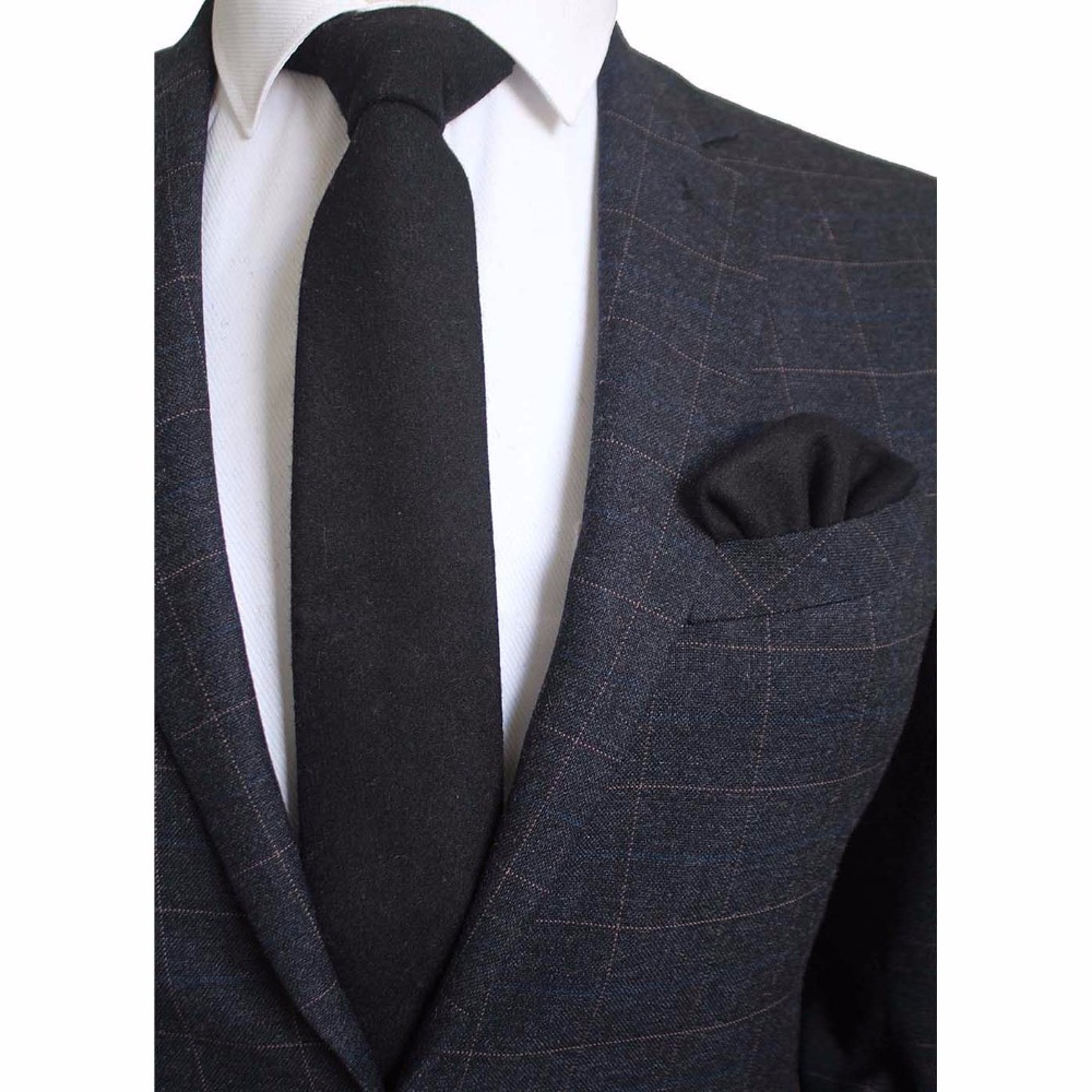 Ricnais 8 cm laine cravate sol - Handkerchief Cotton Men avis et prix