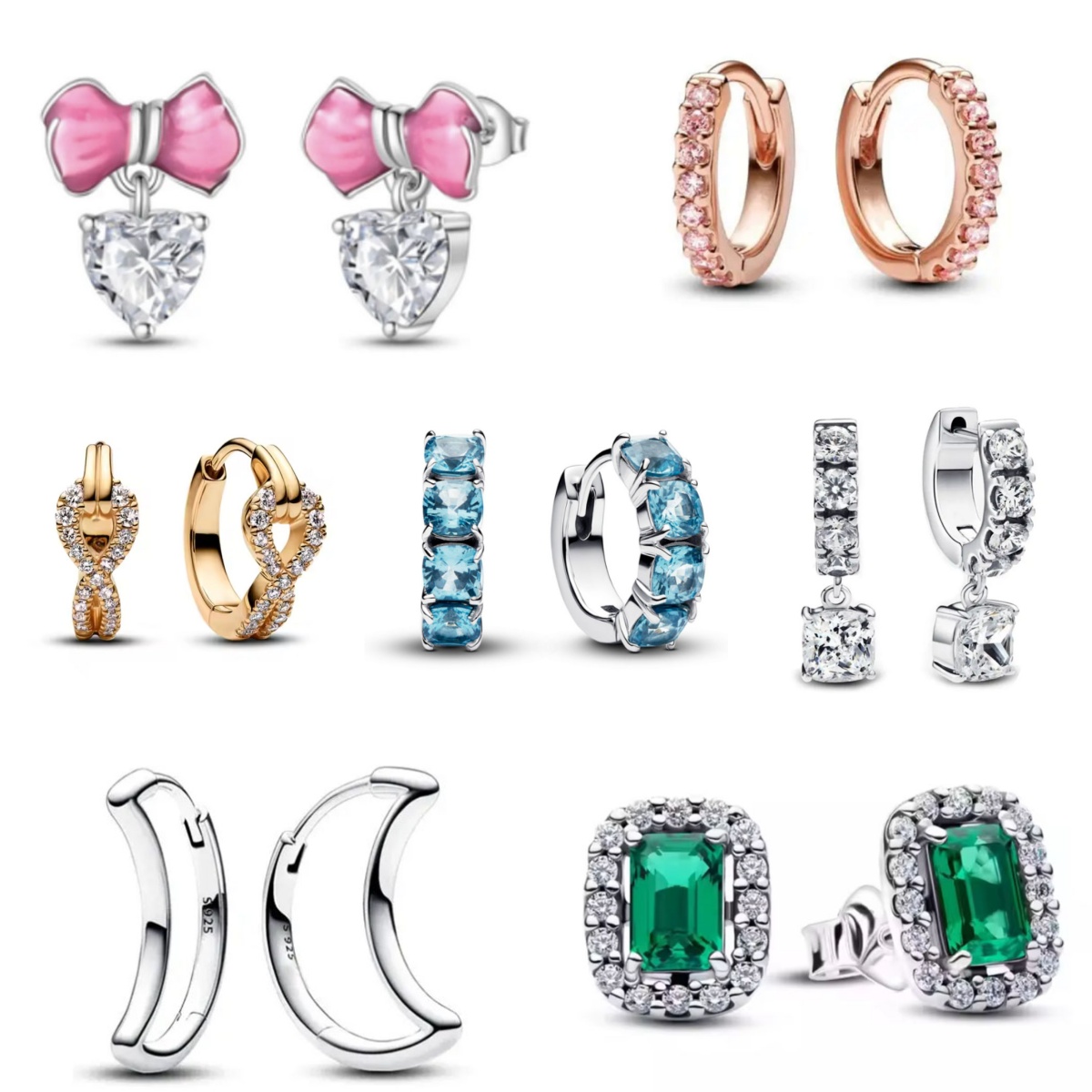 Nouvelles Boucles d'Oreilles e - Tie Clip Silver avis et prix