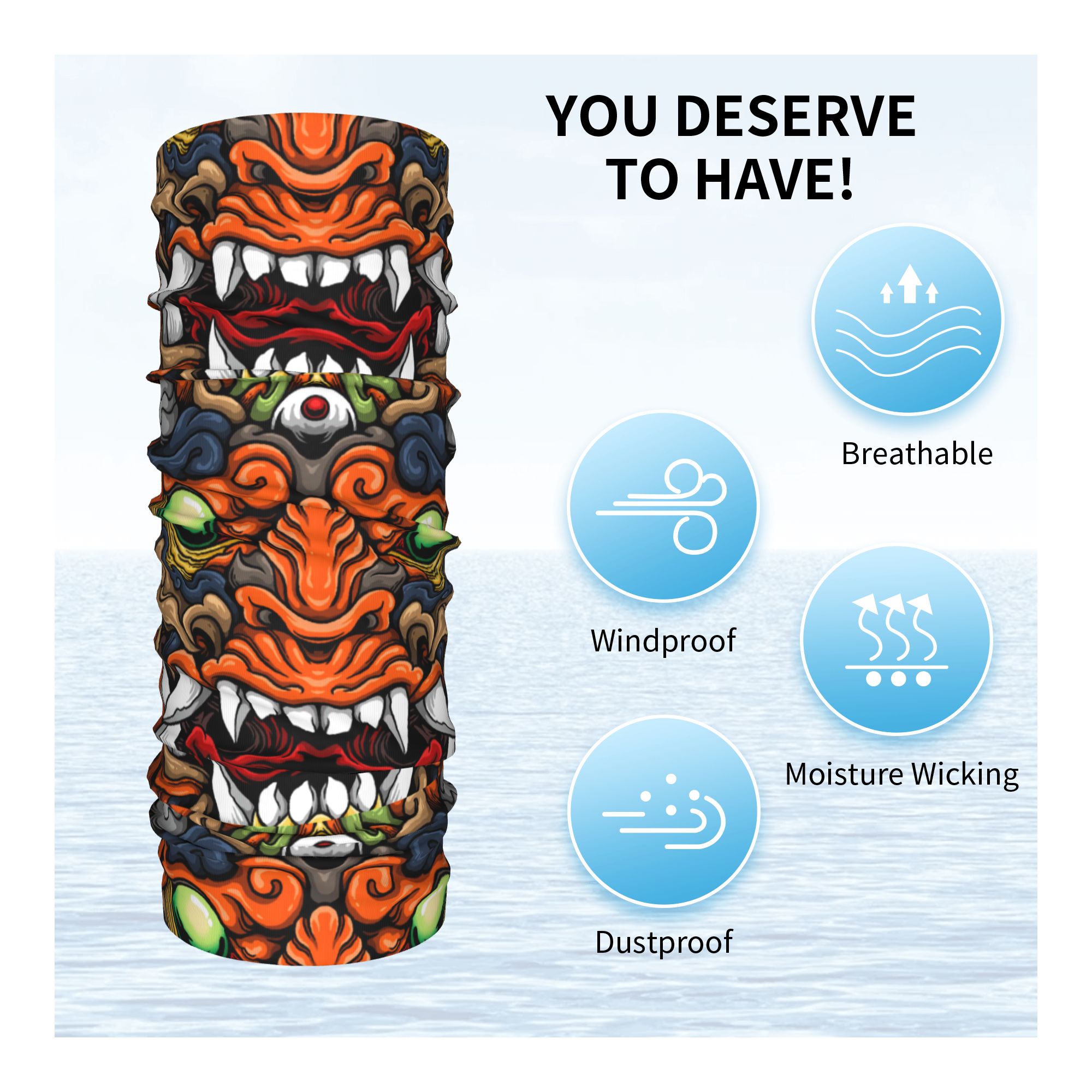 Personnalisé samouraï démon On - Neck Warmer Tube avis et prix
